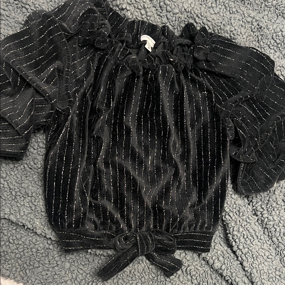 Habitual Black Striped Kids Sweater